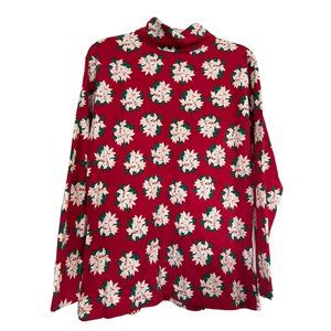 Top Hunt Club Women’s Pullover Turtleneck Long Sleeved Tunic Length Vintage Sz L